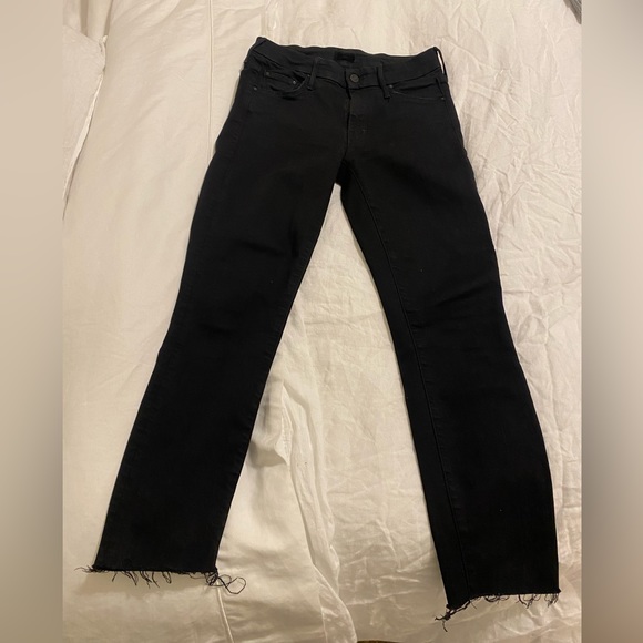 Mother The Looker in Not Guilty Black Skinny Stretch Denim Jeans Womens Size 25 - Picture 8 of 8